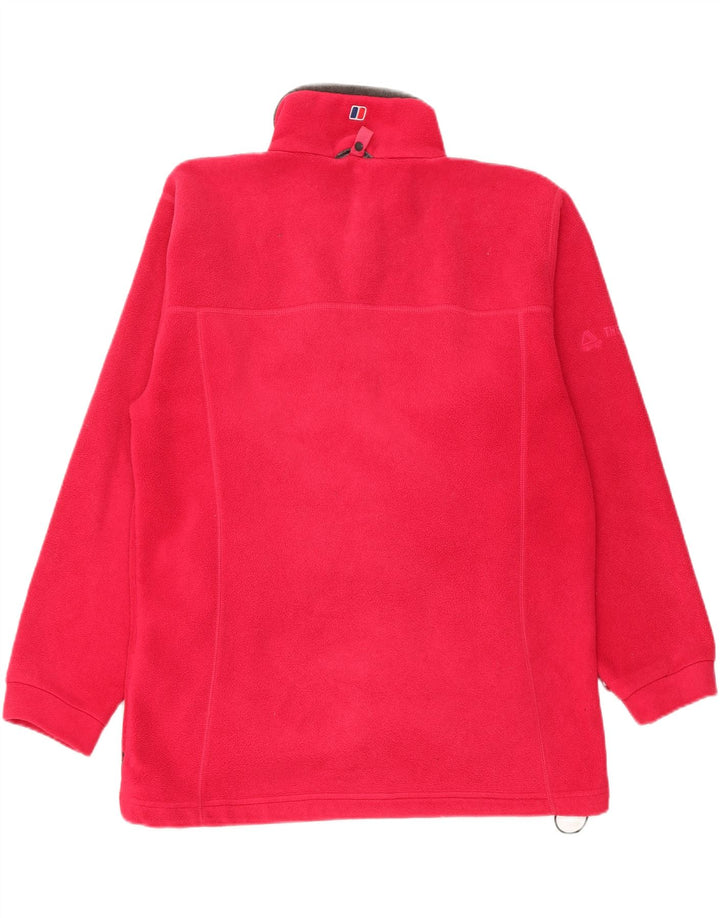 BERGHAUS Ženska velika jakna od flisa Polartec UK 14 velika ružičasta