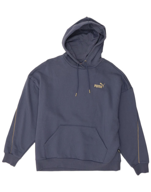 Puma ženska majica s kapuljačom UK 16 Large Blue Cotton