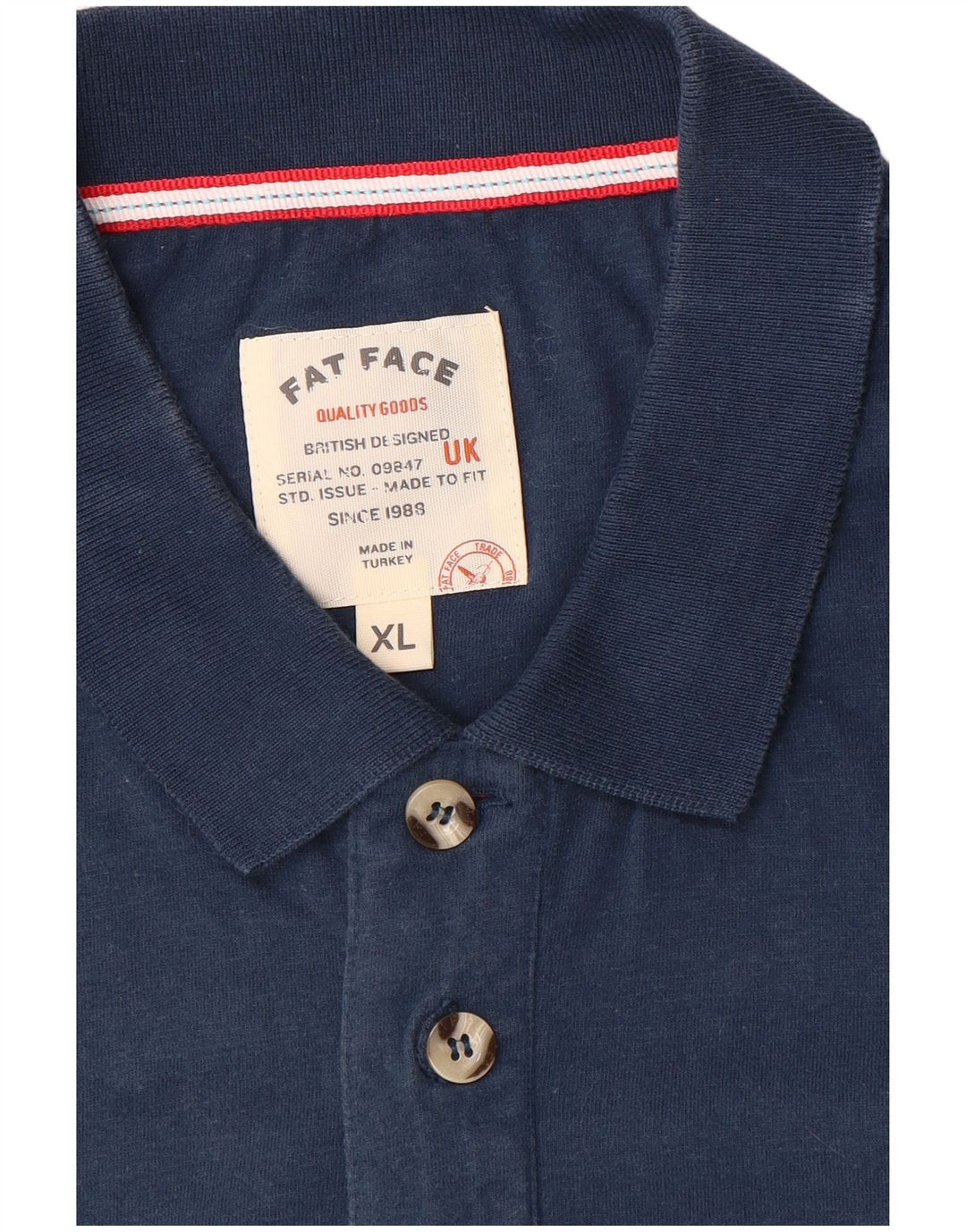 Fat Face muška polo majica XL tamnoplava na pruge
