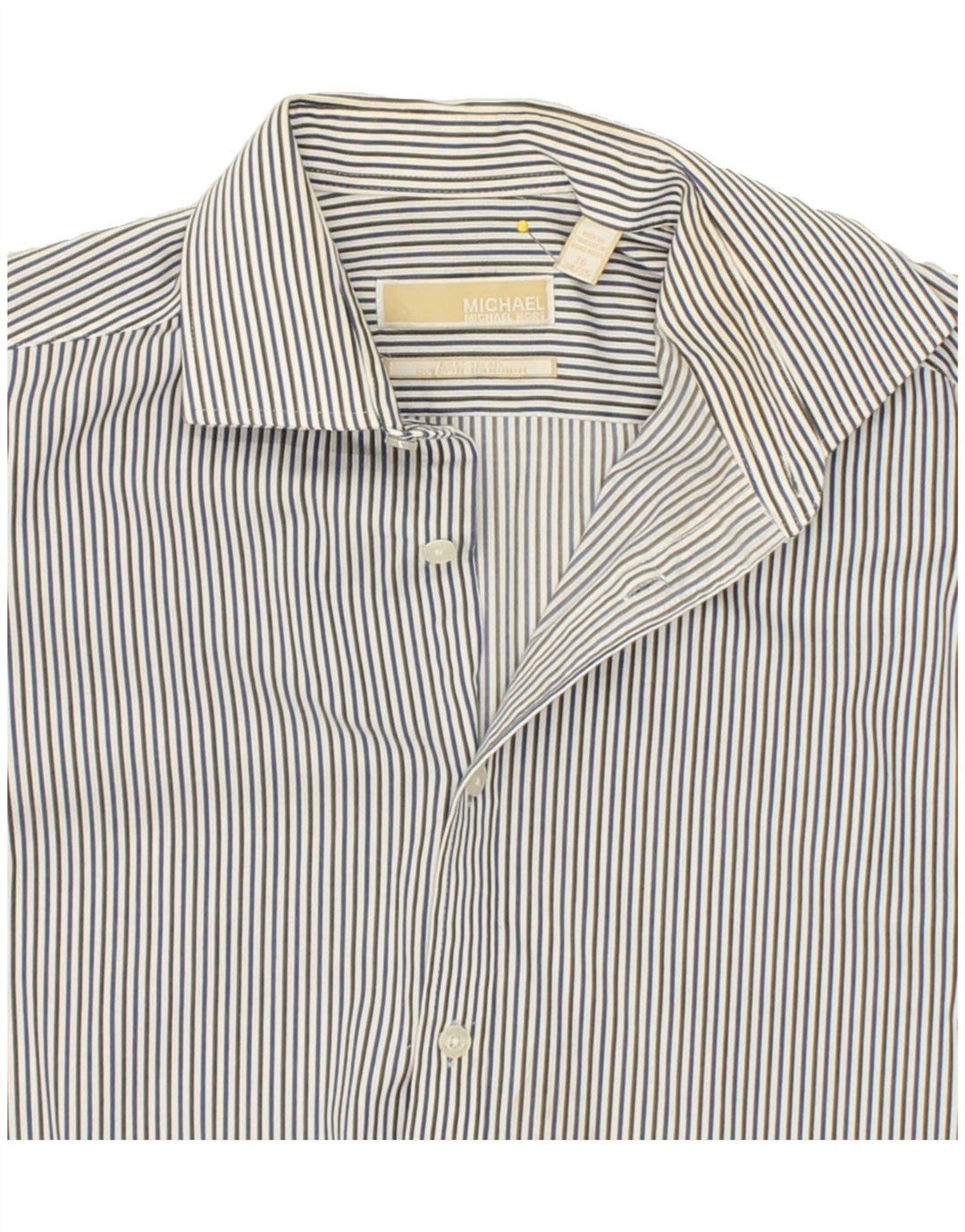 MICHAEL KORS Mens Shirt Size 16 Large Multicoloured Striped Cotton Vintage Michael Kors and Second-Hand Michael Kors from Messina Hembry 