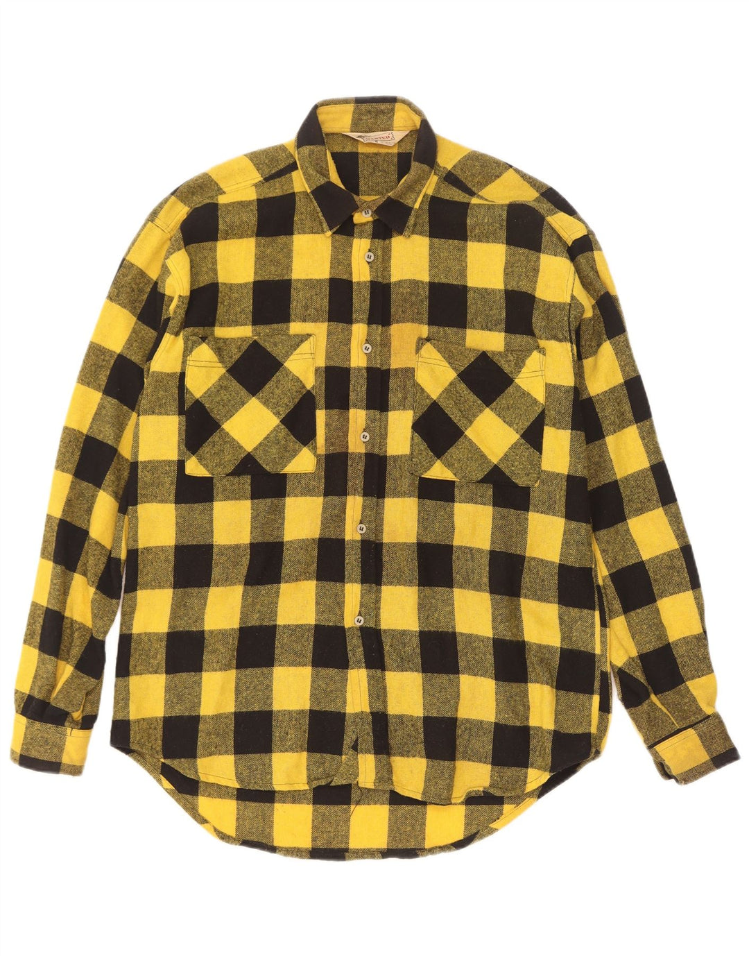 Wanted muška košulja srednje žute boje gingham akril