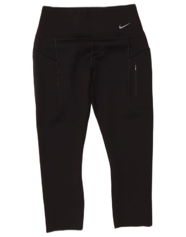 NIKE ženske Dri Fit Capri tajice UK 12 srednje crne