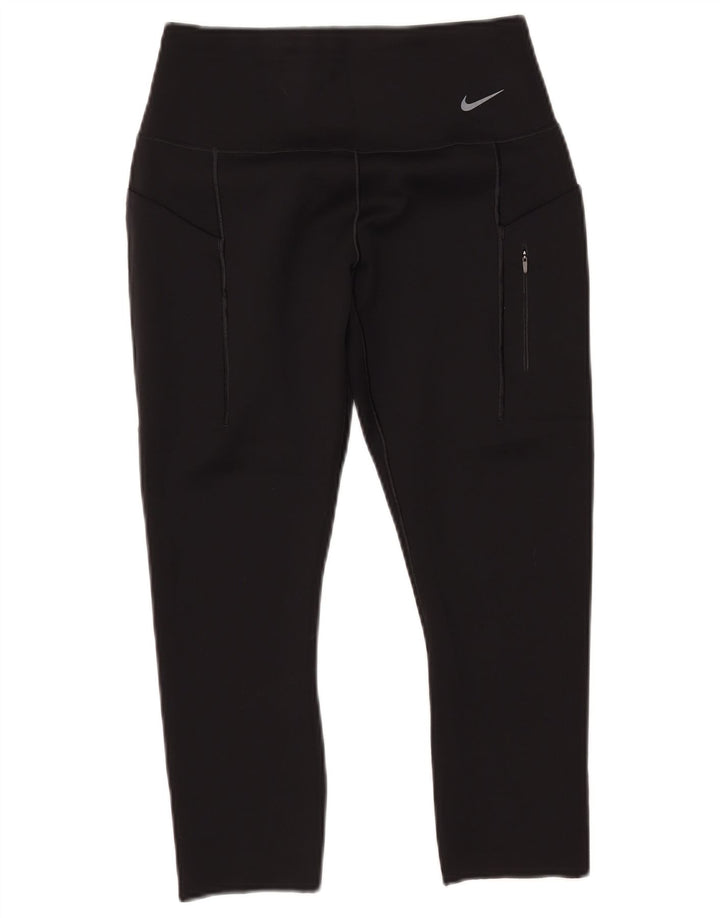 NIKE ženske Dri Fit Capri tajice UK 12 srednje crne