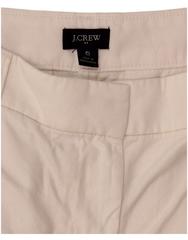 J. CREW Womens Chino Shorts US 6 Medium W32 Off White Cotton