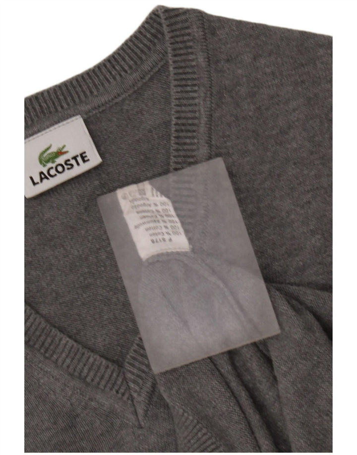 Lacoste muški prsluk bez rukava veličina 3 mali sivi pamuk