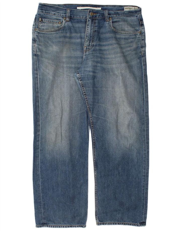 TIMBERLAND Muške ravne traperice W38 L31 Plavi pamuk