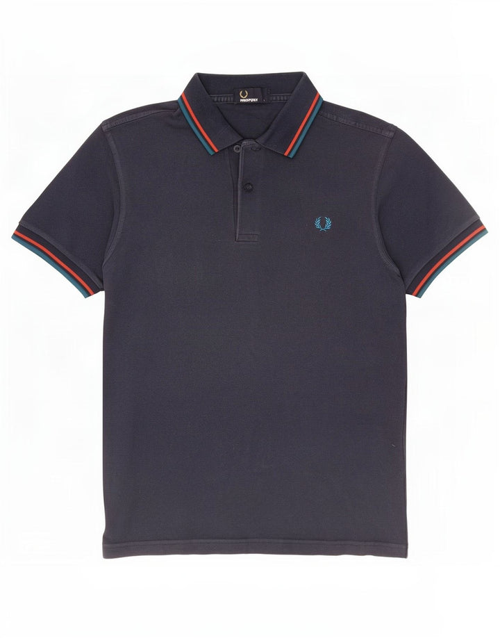 Fred Perry muška polo majica mala pamučna tamnoplava na pruge