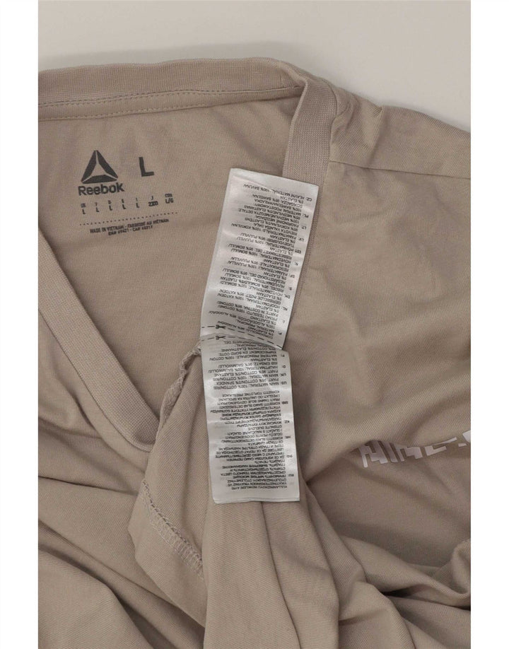 Reebok muška majica dugih rukava Graphic Large Grey Cotton