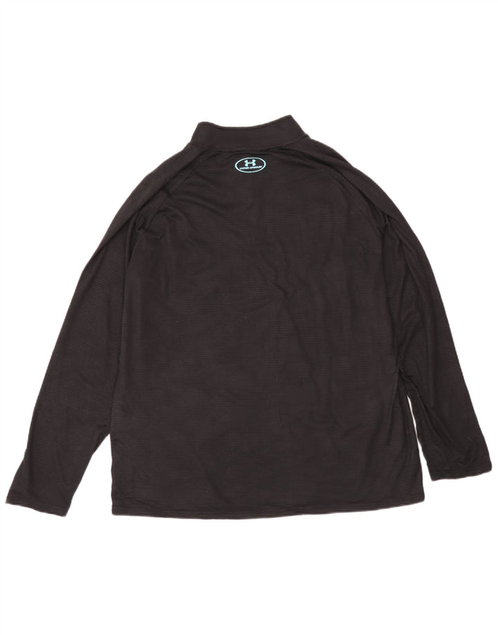 Under Armour Muška trenirka Heat Gear Zip Neck Pulover Top Large Black