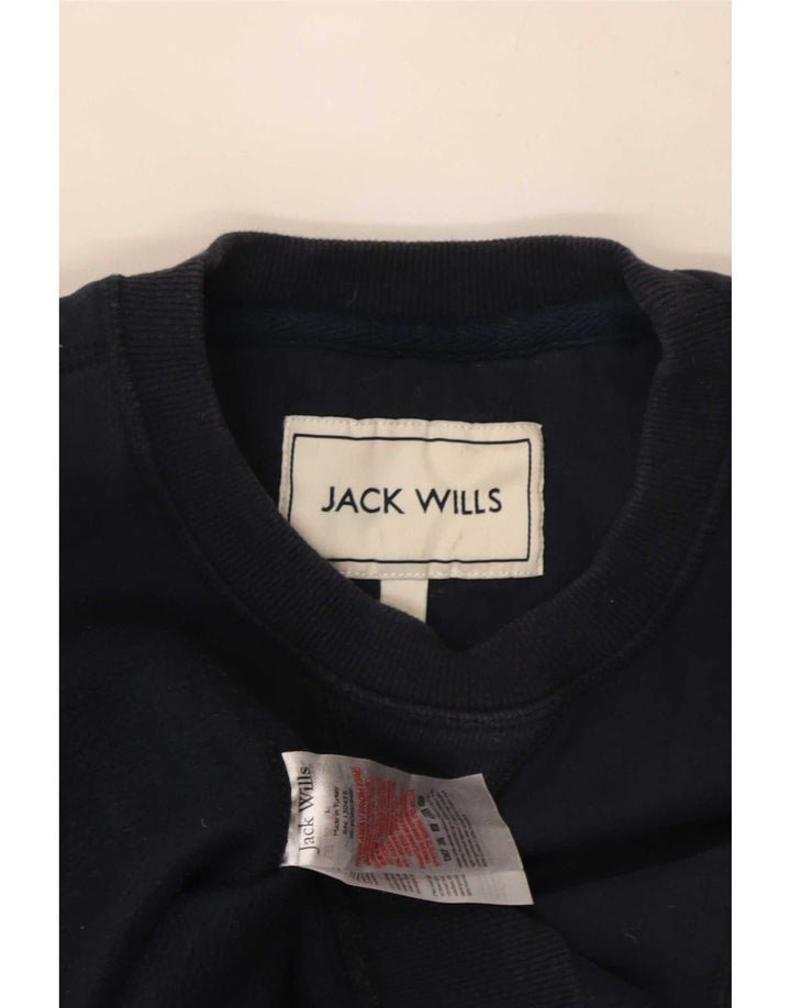 Jack Wills, veliki pamuk, mornarsko plava muška majica s grafičkim motivima