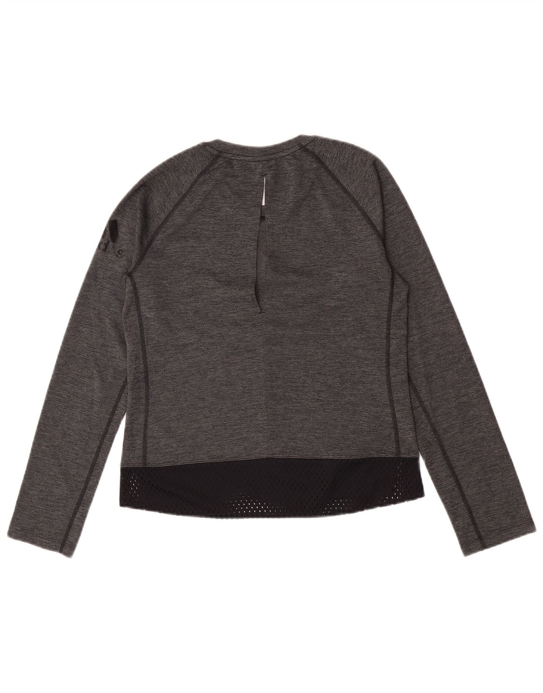 Adidas ženska majica dugih rukava UK 4/6 XS Sivi poliester u boji
