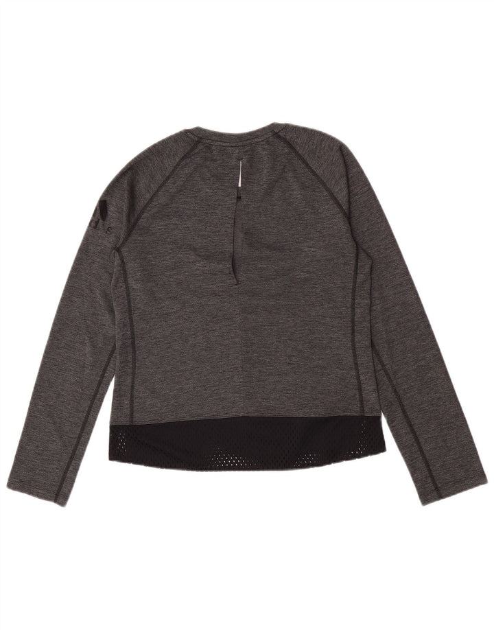 Adidas ženska majica dugih rukava UK 4/6 XS Sivi poliester u boji