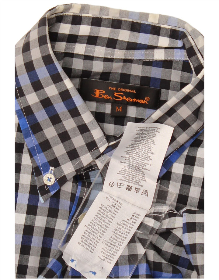 BEN SHERMAN Muška košulja Srednje tamnoplavi pamuk od ginghama
