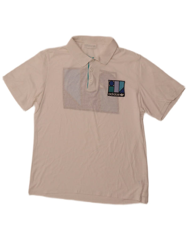 ADIDAS muška grafička polo majica IT 50 srednji bijeli pamuk