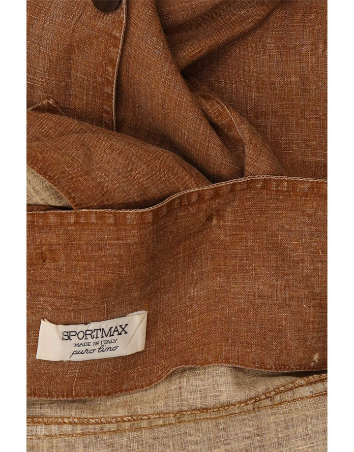Sportmax ženska prekomjerna jakna sa 5 gumba UK 18 XL smeđa