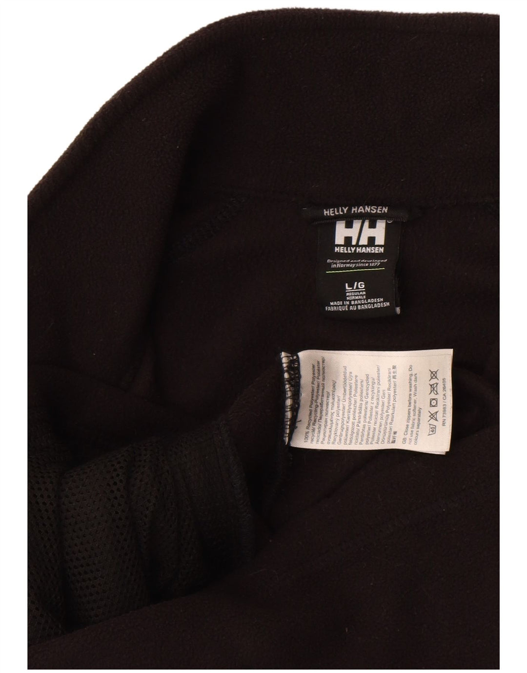 Helly Hansen muška flis jakna UK 40 veliki crni poliester