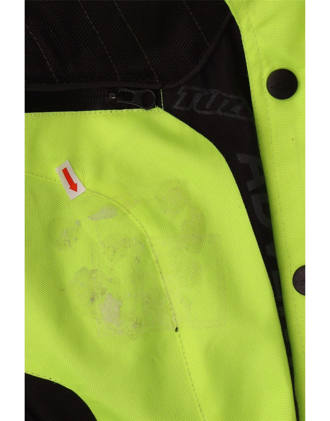 VINTAGE muška grafička Moto Racer bomber jakna UK 44 2XL Green Colourblock