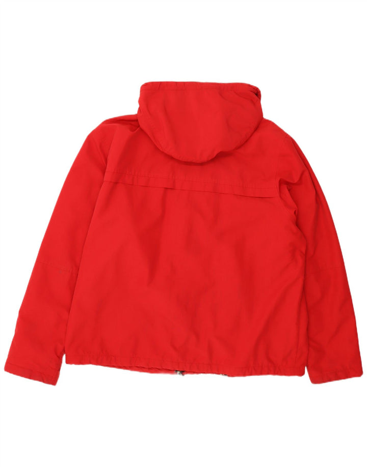 LANDS END Muška vjetrovka s kapuljačom UK 42 XL Crveni najlon