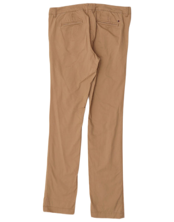 Tommy Hilfiger ženske ravne chino hlače US 8 Medium W28 Beige Cotton