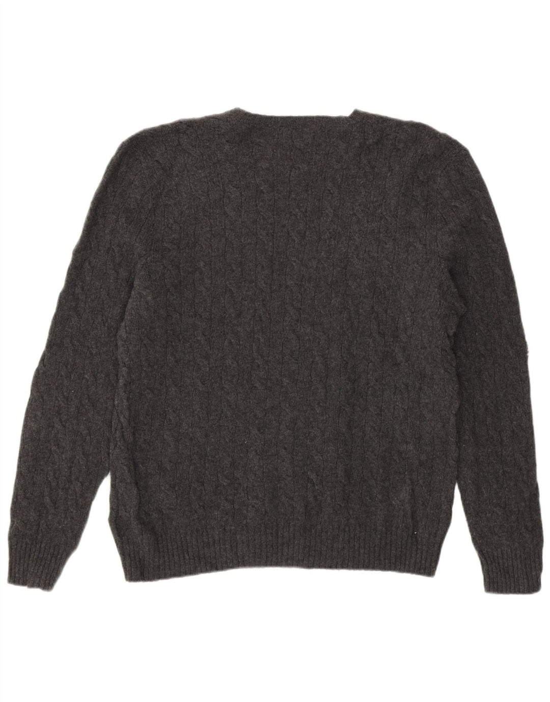 Polo Ralph Lauren muški džemper s okruglim izrezom XL siva vunena