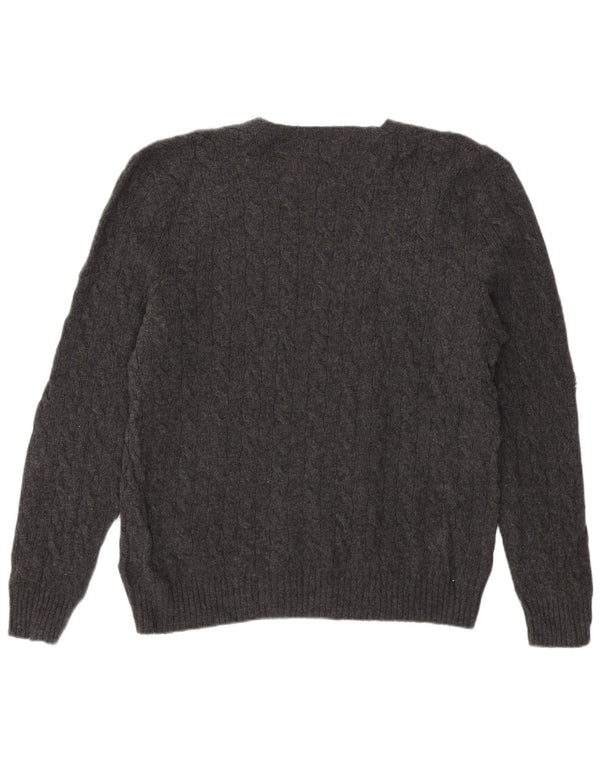 Polo Ralph Lauren muški džemper s okruglim izrezom XL siva vunena