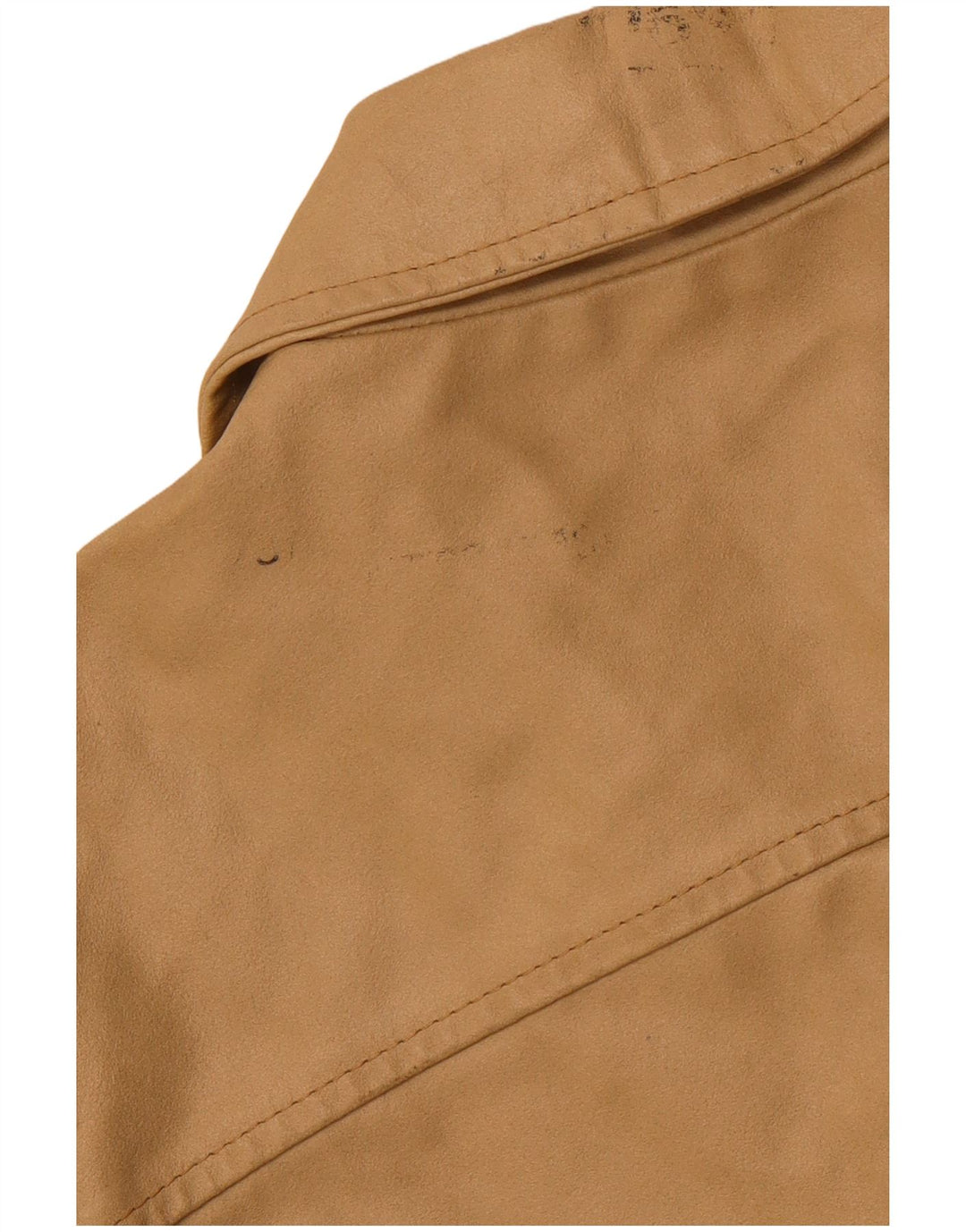 VINTAGE ženska kožna jakna UK 18 XL bež koža