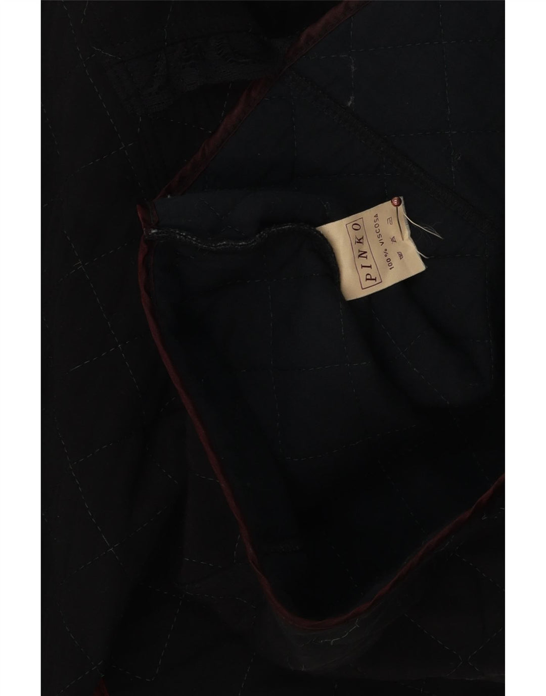 Pinko ženska prošivena bolero jakna UK 14 Srednja crna viskoza