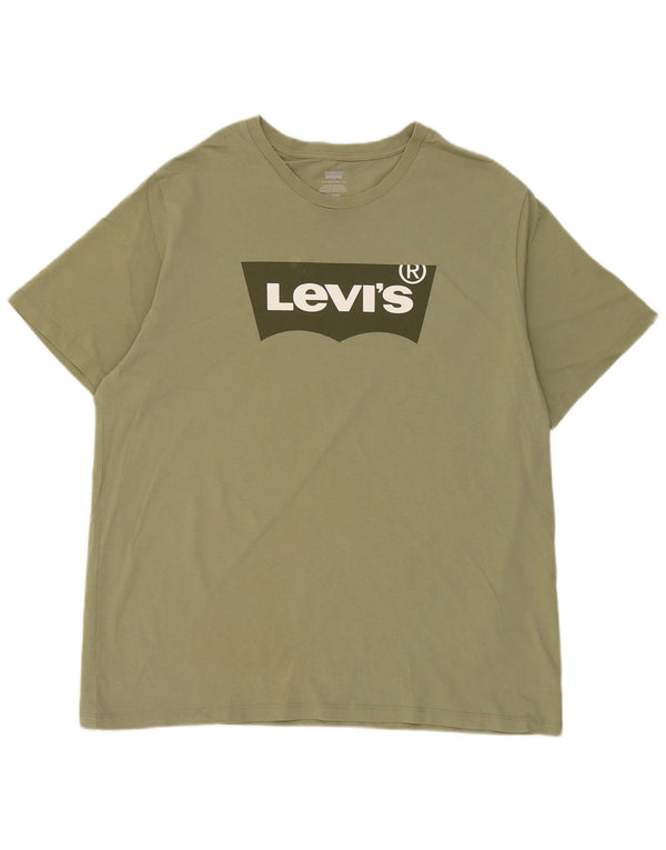 LEVI'S muška majica s grafičkim motivima XL, zeleni pamuk