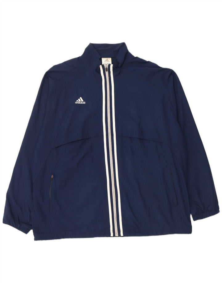 Adidas muška kišna jakna Climalite UK 42 XL tamnoplavi poliester