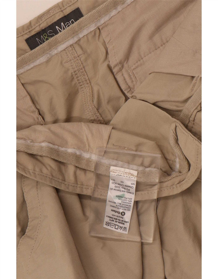 Marks & Spencer muške kargo kratke hlače W38 XL bež pamuk