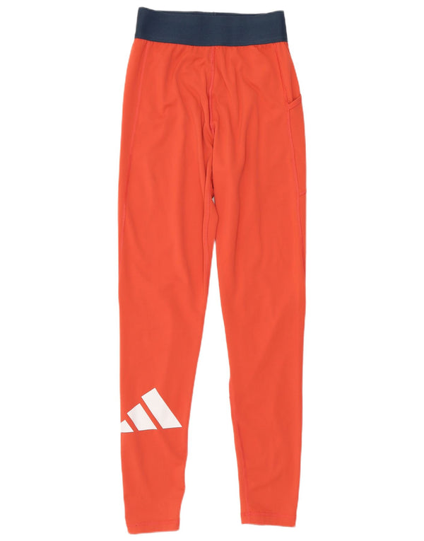 Adidas ženske grafičke tajice UK 4/6 XS Crveni poliester