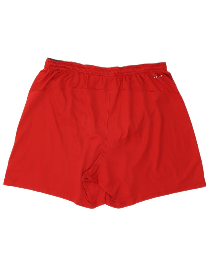 Nike muške Dri Fit sportske kratke hlače XL Red Colourblock poliester
