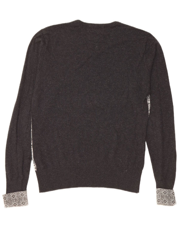 GUESS BY MARCIANO Ženski džemper s V-izrezom UK 10 Mali crni karirani