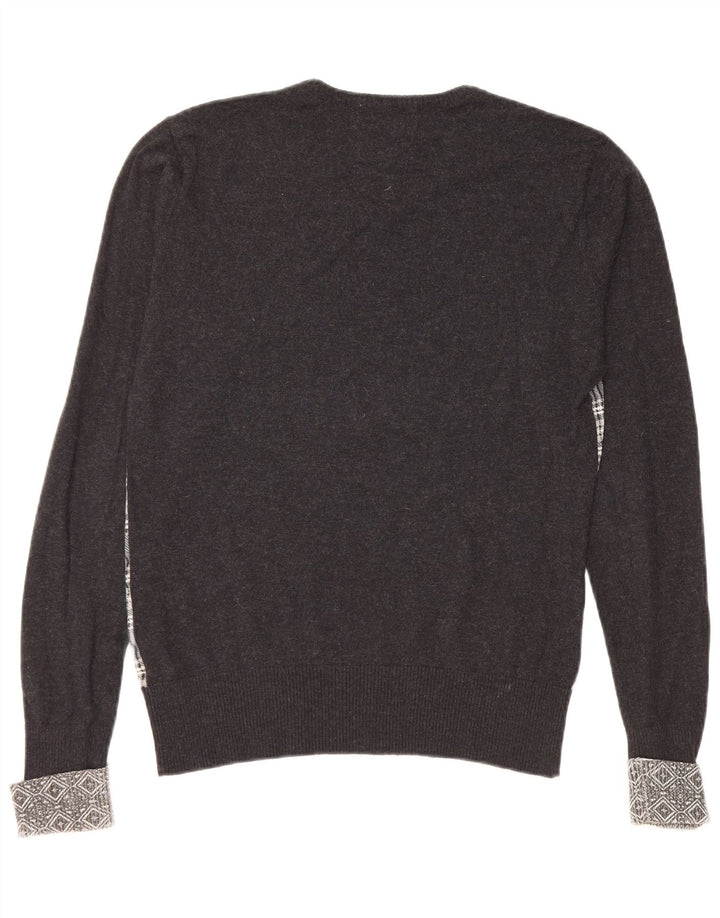 GUESS BY MARCIANO Ženski džemper s V-izrezom UK 10 Mali crni karirani