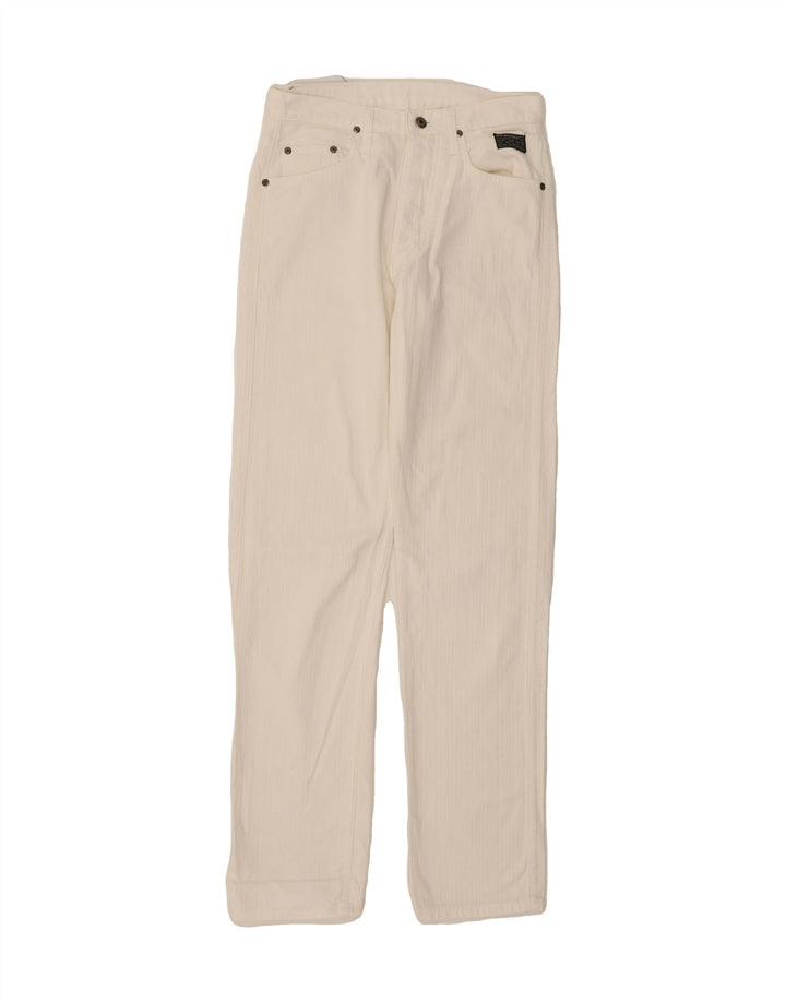 ROY ROGERS Mens Slim Casual Trousers W30 L33 White Vintage Roy Rogers and Second-Hand Roy Rogers from Messina Hembry 