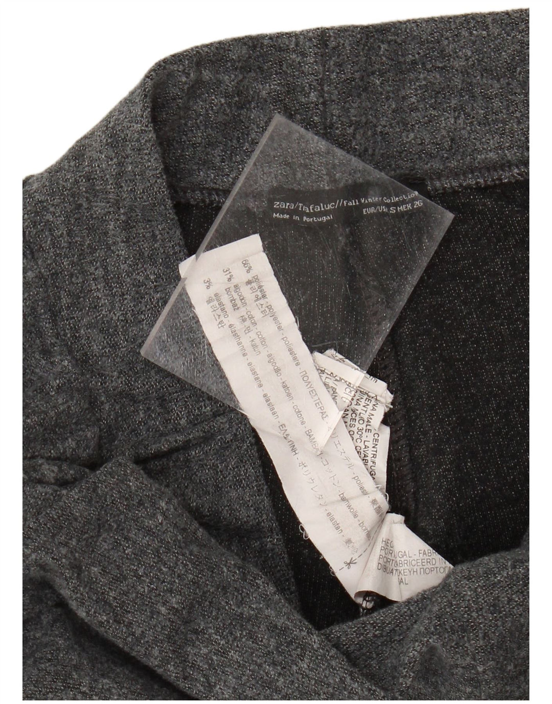 Zara ženske kratke kratke hlače širokih nogavica W26 L24 sivi poliester