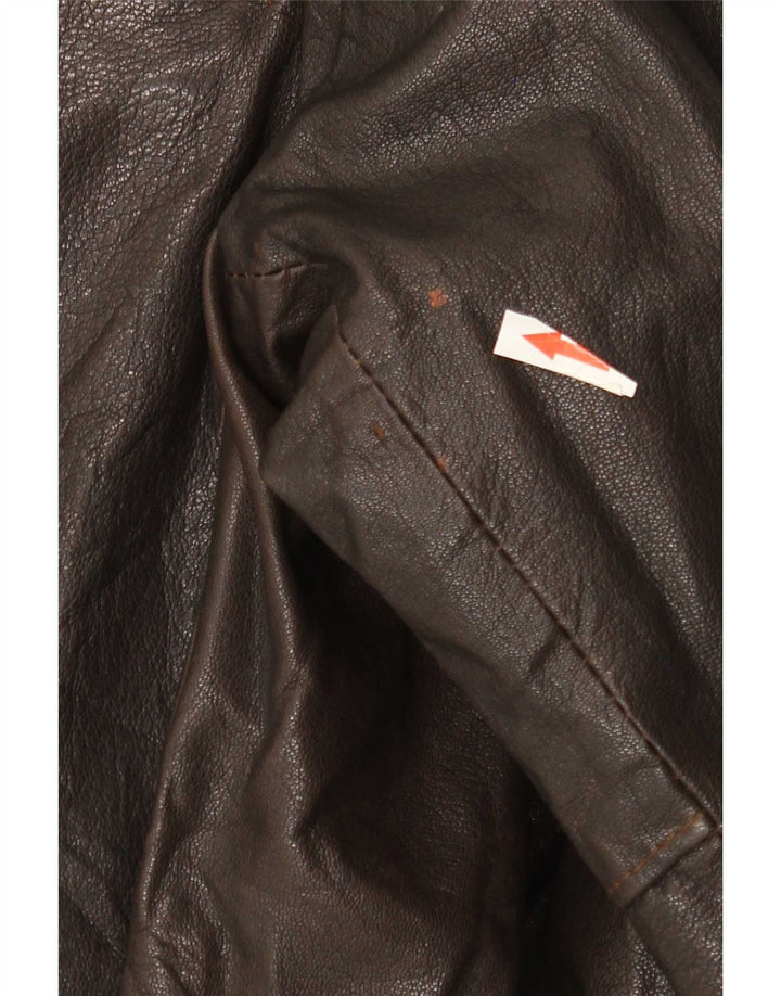 Vintage muška kožna jakna UK 40 Large Brown
