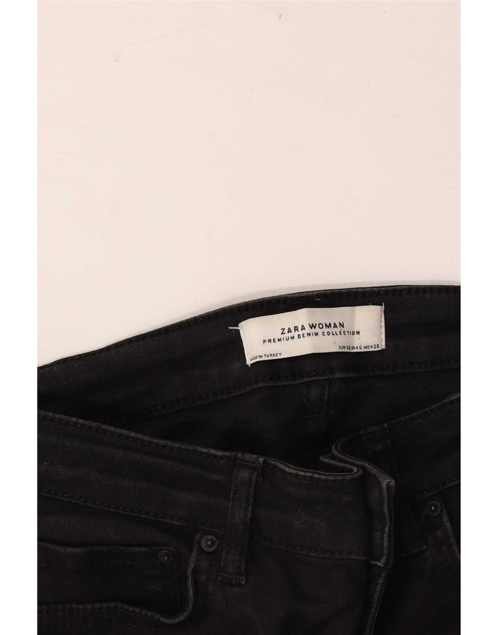 Zara ženske lepršave traperice EU 38 male W28 L33 crne