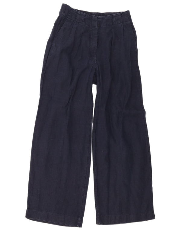 Marks & Spencer ženske chino hlače visokog struka UK 8 male W28 L26 tamnoplave Bl