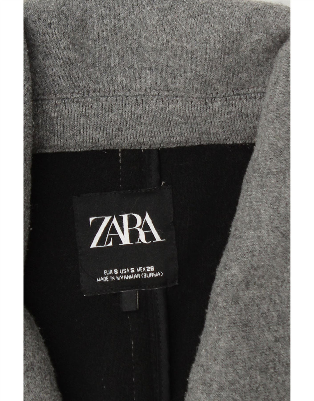 Zara ženski preveliki kaput UK 10 Small Gray