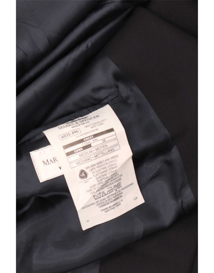 Marks & Spencer muška jakna sa 2 gumba UK 44 XL crna vuna