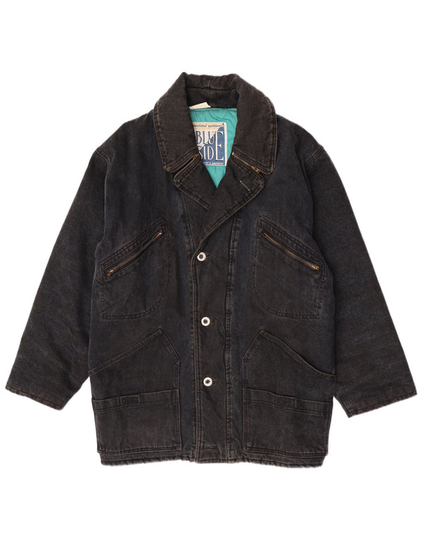 Blue Side muška traper jakna UK 40 velika crna