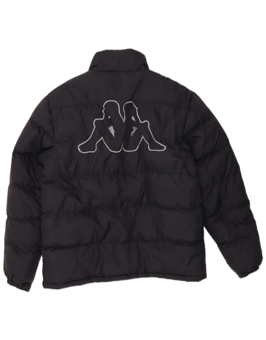 KAPPA muška grafička podstavljena jakna UK 40 veliki tamnoplavi poliester