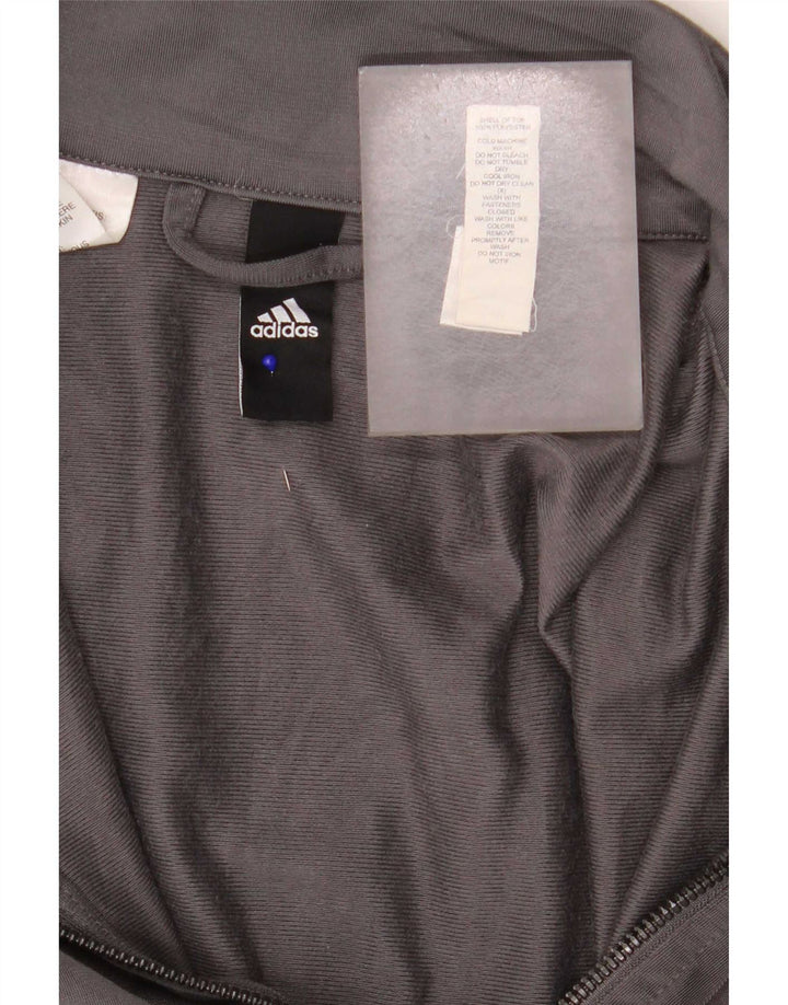 Adidas muška gornja jakna trenirke, veliki sivi poliester