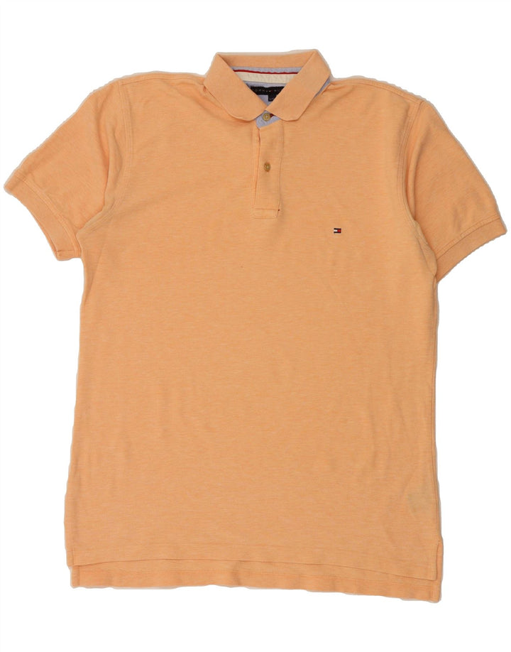 TOMMY HILFIGER Mens Polo Shirt Large Orange Vintage Tommy Hilfiger and Second-Hand Tommy Hilfiger from Messina Hembry 