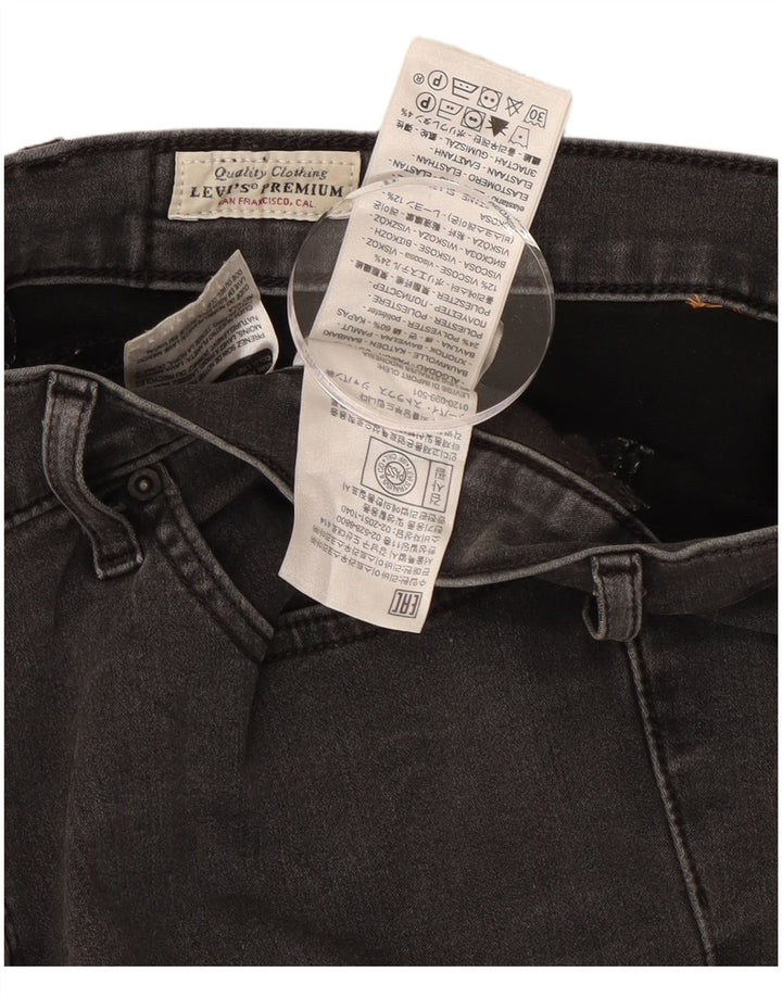 Levi's ženske ravne traperice 314 za oblikovanje W32 L30 crni pamuk