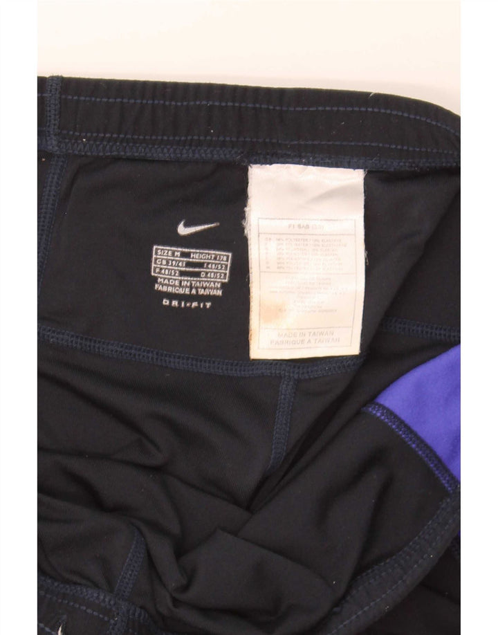 Nike Muške Dri Fit Leggings UK 38/40 Medium Black Colourblock Poliester