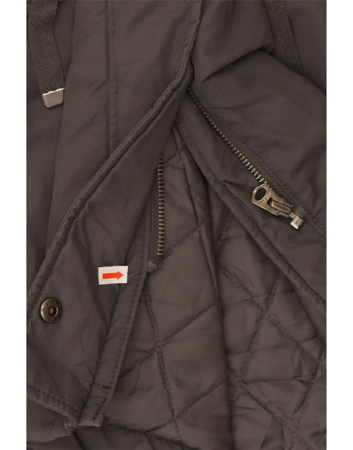 Benetton ženska parka jakna s kapuljačom UK 40 Large Grey Pamuk
