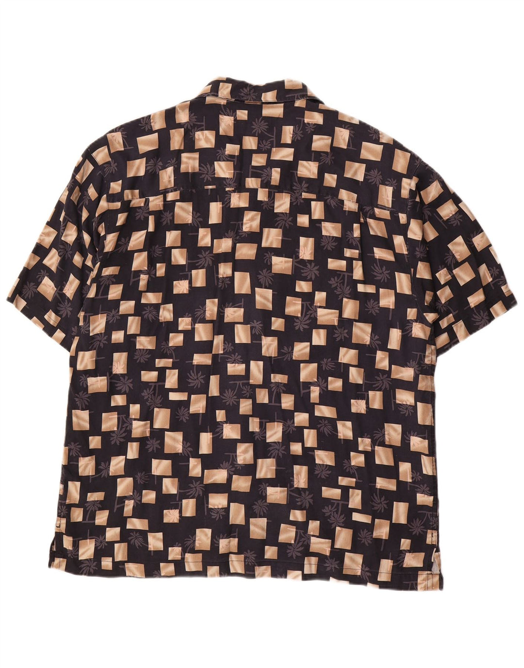 Joseph & Feiss Muška košulja kratkih rukava Velika crna geometrijska svila