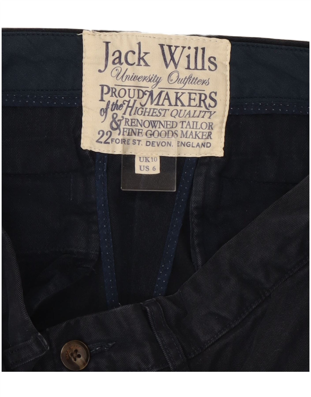 Jack Wills Ženske vruće hlačice UK 10 male W32 tamnoplave